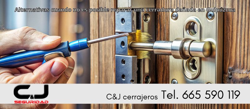 Alternativas cuando no es posible reparar una cerradura dañada en Guipúzcoa
