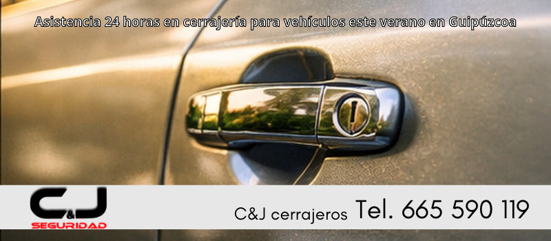 Asistencia 24 horas en cerrajería para vehículos este verano en Guipúzcoa