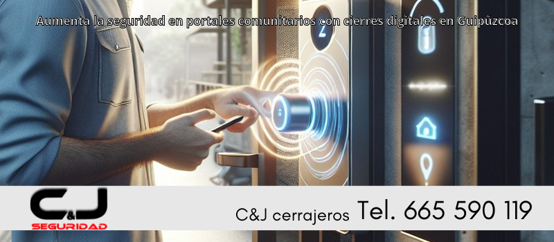 Aumenta la seguridad en portales comunitarios con cierres digitales en Guipúzcoa