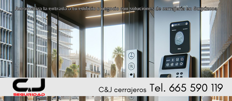 Automatiza la entrada a tu edificio o negocio con soluciones de cerrajería en Guipúzcoa