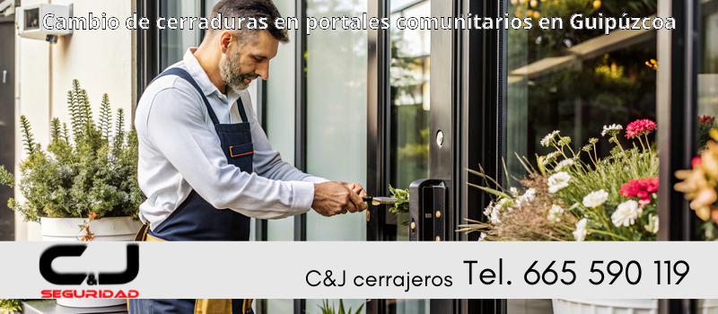Cambio de cerraduras en portales comunitarios en Guipúzcoa