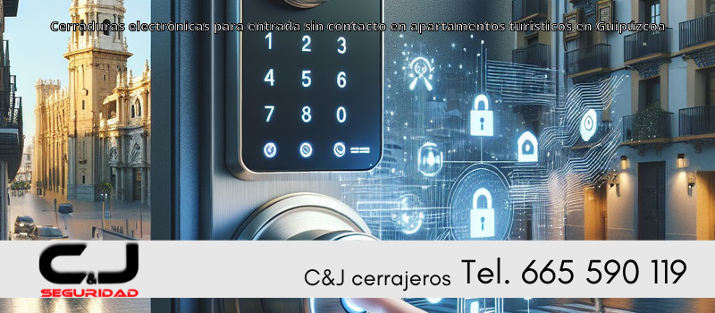 Cerraduras electrónicas para entrada sin contacto en apartamentos turísticos en Guipúzcoa