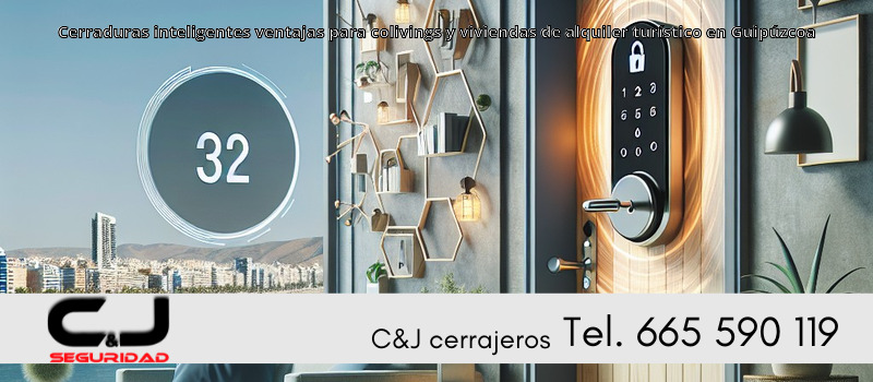 Cerraduras inteligentes ventajas para colivings y viviendas de alquiler turístico en Guipúzcoa