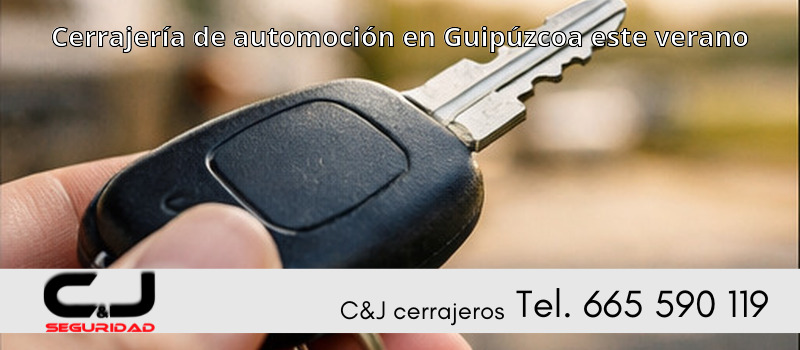 Cerrajería de automoción en Guipúzcoa este verano
