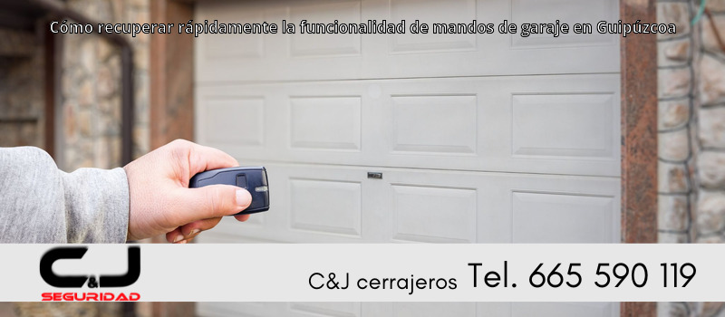 Cómo recuperar rápidamente la funcionalidad de mandos de garaje en Guipúzcoa