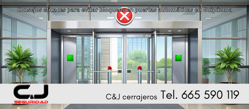 Consejos eficaces para evitar bloqueos en puertas automáticas en Guipúzcoa