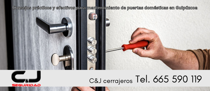 Consejos prácticos y efectivos para mantenimiento de puertas domésticas en Guipúzcoa