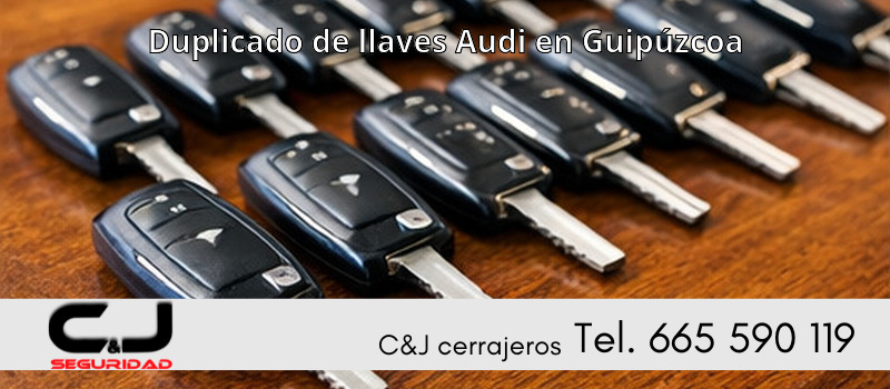 Duplicado de llaves Audi en Guipúzcoa