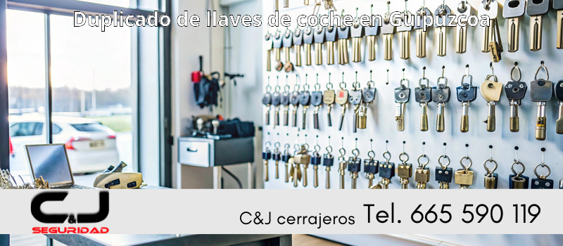 Duplicado de llaves de coche en Guipúzcoa