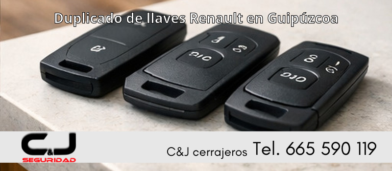 Duplicado de llaves Renault en Guipúzcoa