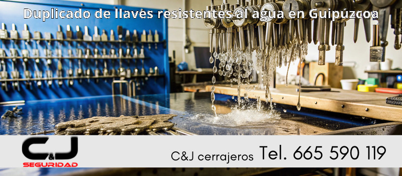 Duplicado de llaves resistentes al agua en Guipúzcoa