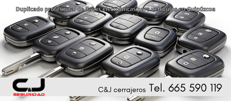 Duplicado profesional de llaves electrónicas para vehículos en Guipúzcoa