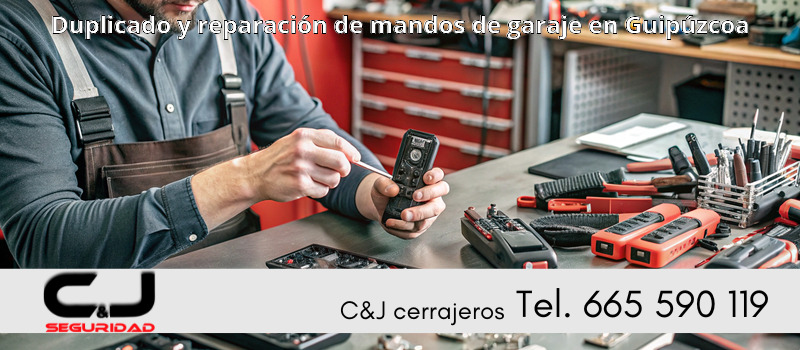 Duplicado y reparación de mandos de garaje en Guipúzcoa