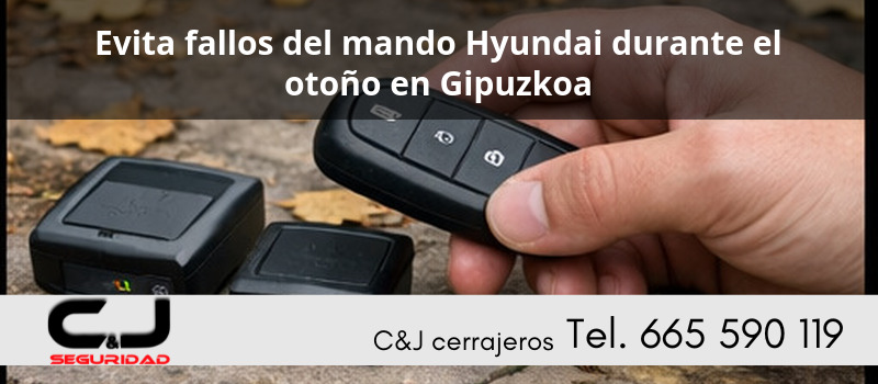 Evita fallos del mando Hyundai durante el otoño en Gipuzkoa