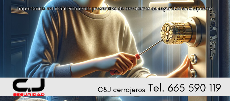 Importancia del mantenimiento preventivo de cerraduras de seguridad en Guipúzcoa