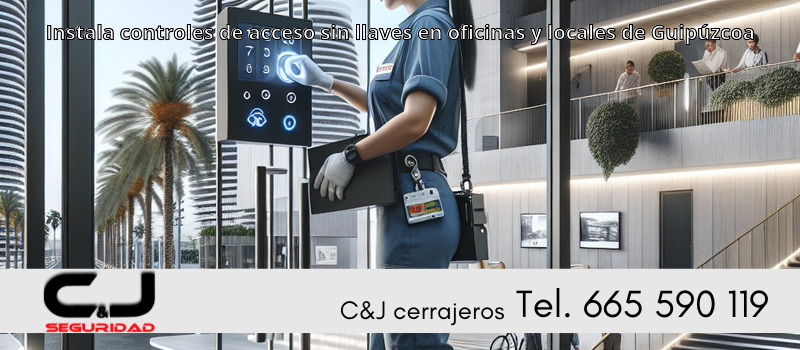 Instala controles de acceso sin llaves en oficinas y locales de Guipúzcoa