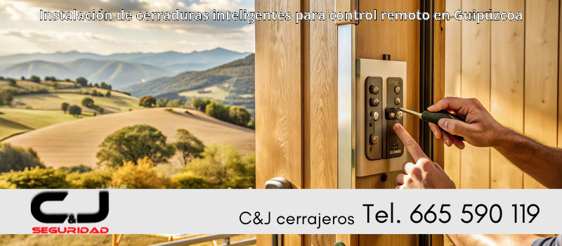 Instalación de cerraduras inteligentes para control remoto en Guipúzcoa