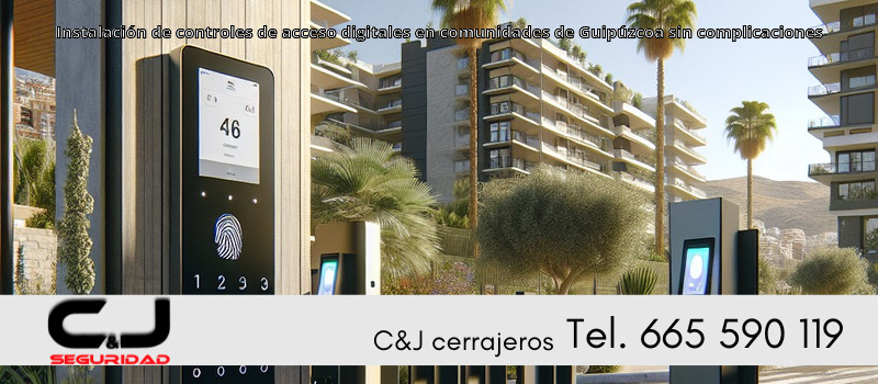 Instalación de controles de acceso digitales en comunidades de Guipúzcoa sin complicaciones