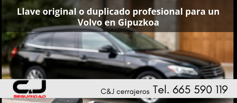 Llave original o duplicado profesional para un Volvo en Gipuzkoa