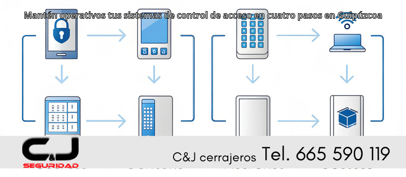 Mantén operativos tus sistemas de control de acceso en cuatro pasos en Guipúzcoa