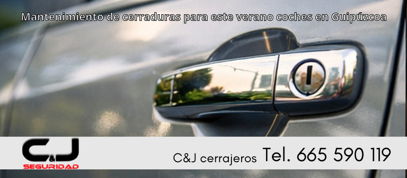 Mantenimiento de cerraduras para este verano coches en Guipúzcoa