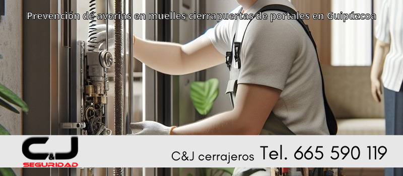 Prevención de averías en muelles cierrapuertas de portales en Guipúzcoa
