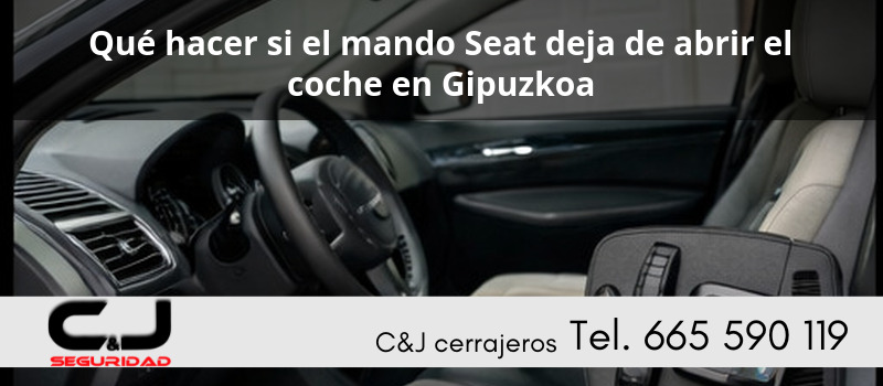 Qué hacer si el mando Seat deja de abrir el coche en Gipuzkoa