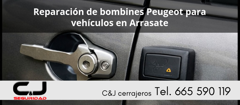 Reparación de bombines Peugeot para vehículos en Arrasate