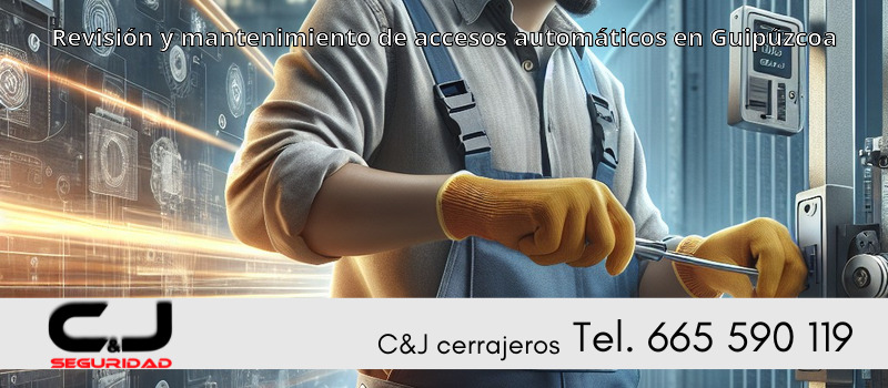 Revisión y mantenimiento de accesos automáticos en Guipúzcoa