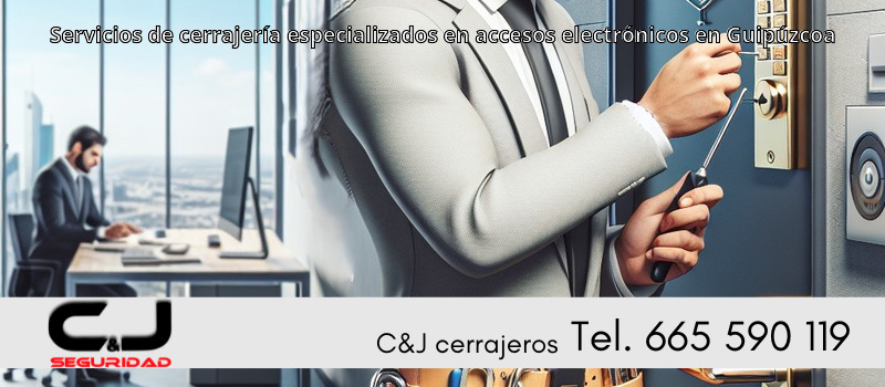 Servicios de cerrajería especializados en accesos electrónicos en Guipúzcoa