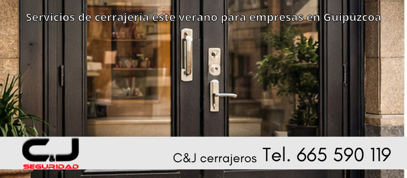 Servicios de cerrajería este verano para empresas en Guipúzcoa