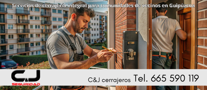 Servicios de cerrajería integral para comunidades de vecinos en Guipúzcoa