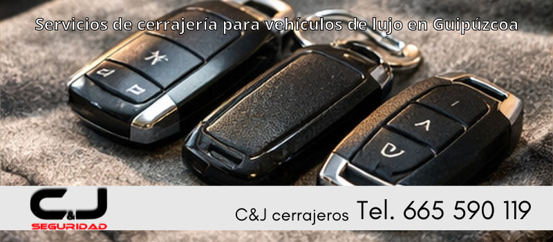 Servicios de cerrajería para vehículos de lujo en Guipúzcoa