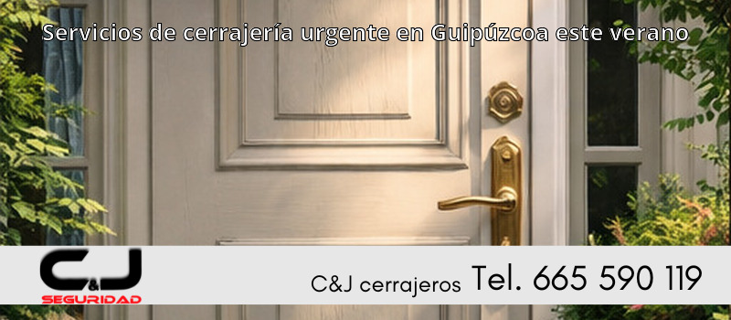 Servicios de cerrajería urgente en Guipúzcoa este verano