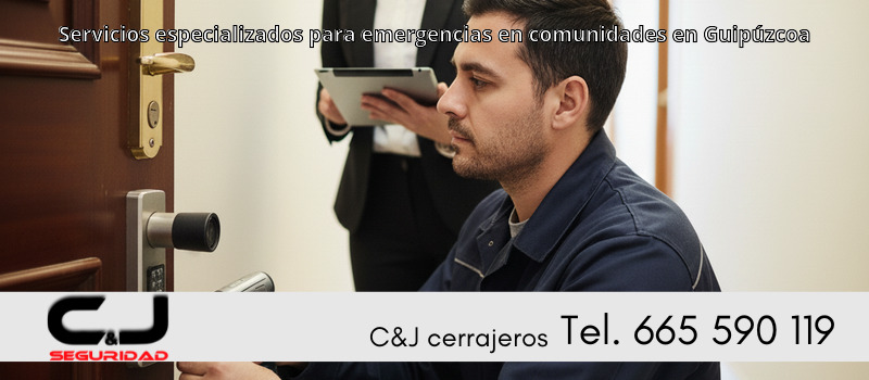 Servicios especializados para emergencias en comunidades en Guipúzcoa