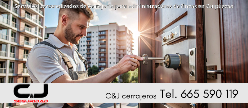 Servicios personalizados de cerrajería para administradores de fincas en Guipúzcoa