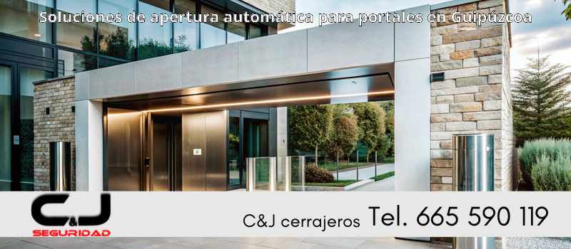 Soluciones de apertura automática para portales en Guipúzcoa