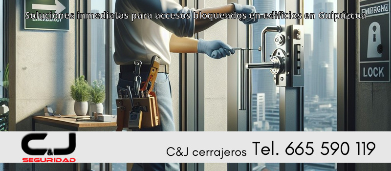 Soluciones inmediatas para accesos bloqueados en edificios en Guipúzcoa