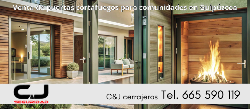 Venta de puertas cortafuegos para comunidades en Guipúzcoa